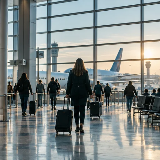 Airport terminal for a passenger journey concept