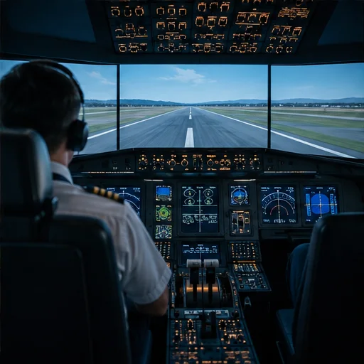 Flight simulator cockpit