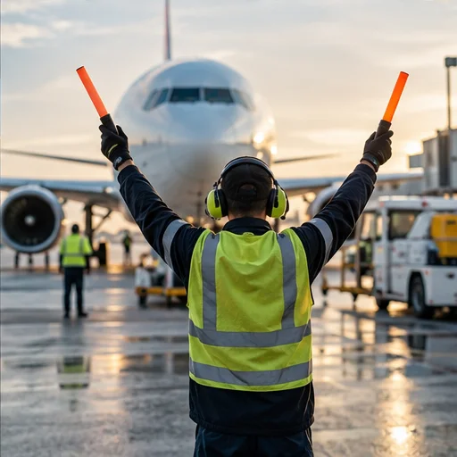 Airport ground service team