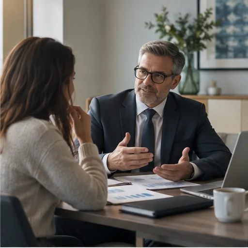 Financial advisor meeting