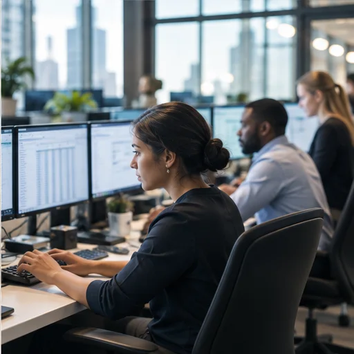 Bank operations team
