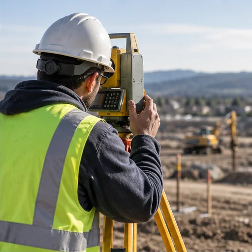 Surveyor at work