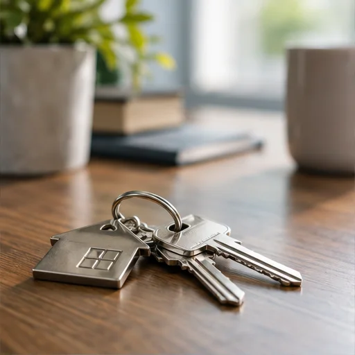 House keys on desk