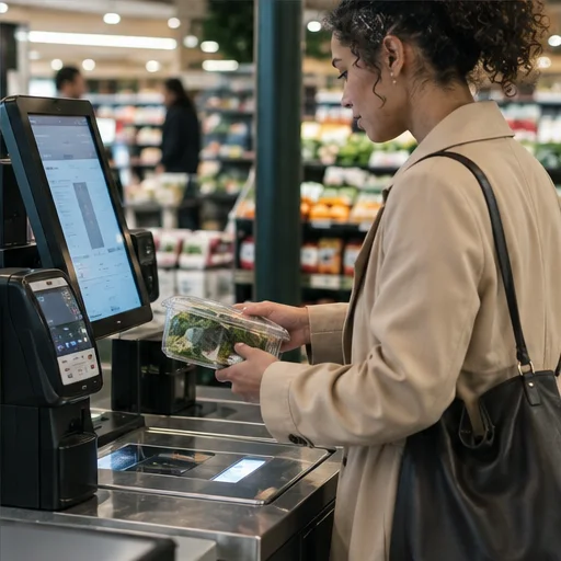 Self checkout kiosk