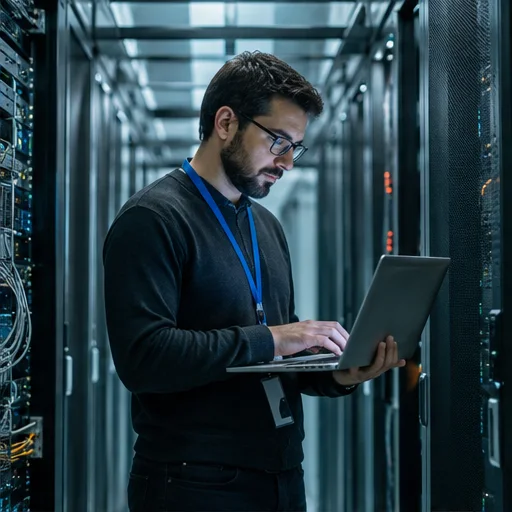 Network engineer in data center