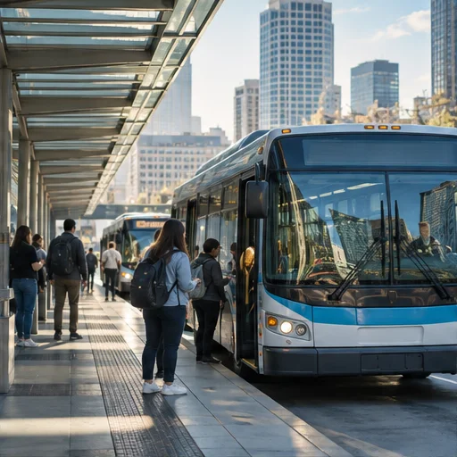 Urban bus station